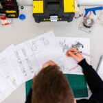 Ingenieur bei der Arbeit